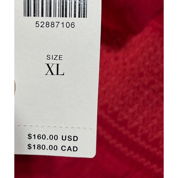 New Current Air Stacey Wide-Leg Jumpsuit Red Smocked Long Sleeve Size XL - Picture 7 of 11